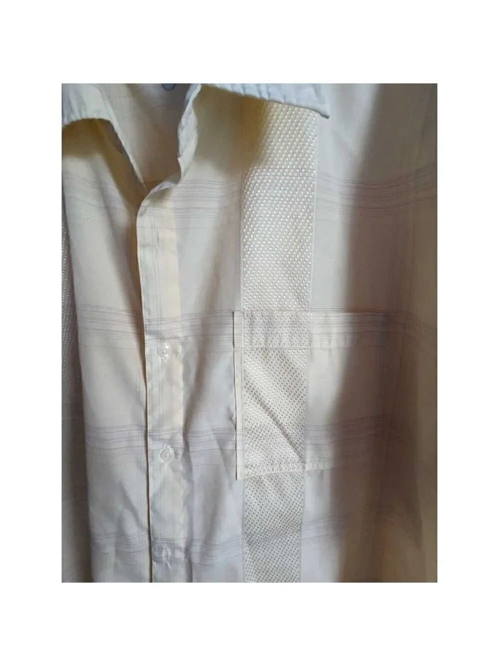 F.U.S.A.I. Jean Co. 2XL yellow short sleeve shirt.